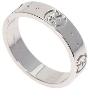 Gucci Iconic Ring #7 Ring - 18K White Gold Ladies